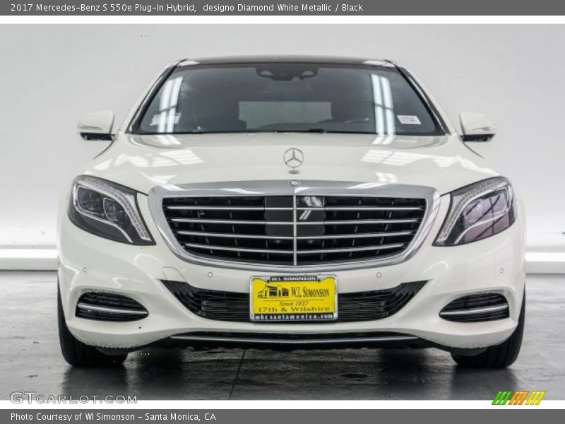 designo Diamond White Metallic / Black 2017 Mercedes-Benz S 550e Plug-In Hybrid