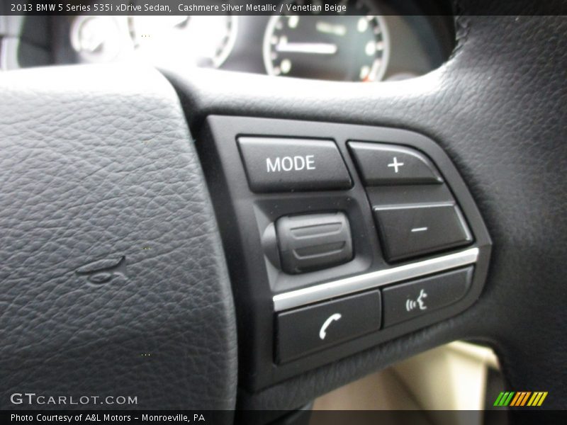 Cashmere Silver Metallic / Venetian Beige 2013 BMW 5 Series 535i xDrive Sedan