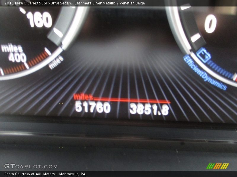 Cashmere Silver Metallic / Venetian Beige 2013 BMW 5 Series 535i xDrive Sedan