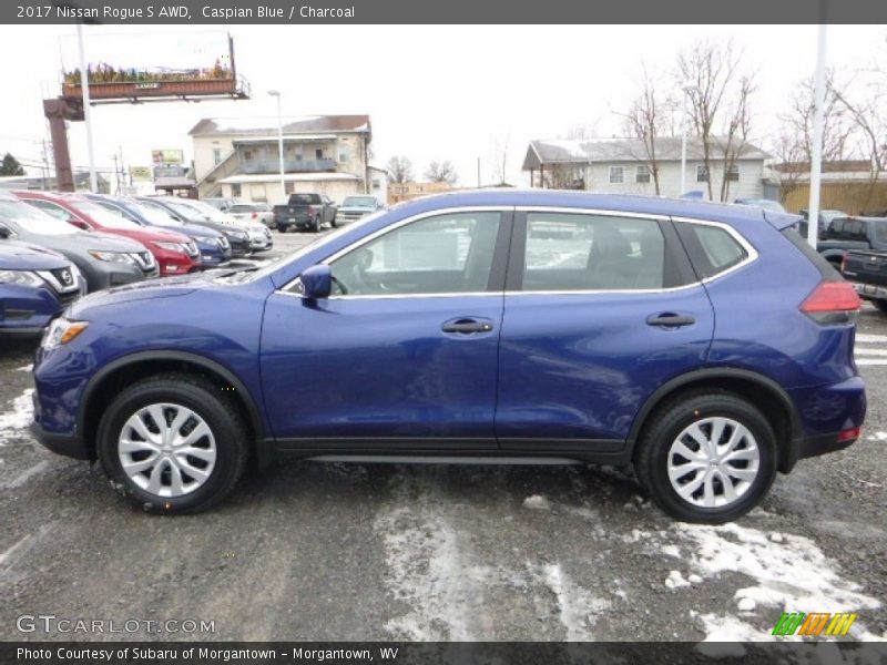 Caspian Blue / Charcoal 2017 Nissan Rogue S AWD
