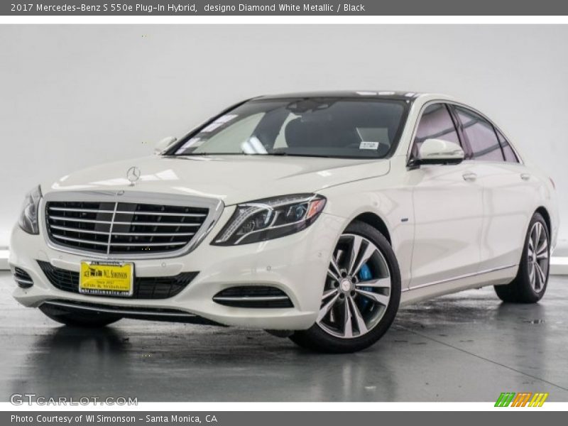 designo Diamond White Metallic / Black 2017 Mercedes-Benz S 550e Plug-In Hybrid