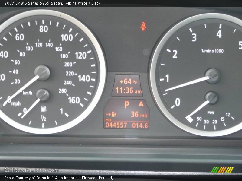Alpine White / Black 2007 BMW 5 Series 525xi Sedan