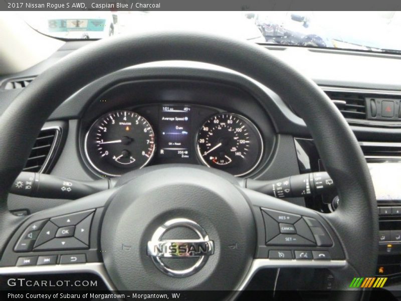 Caspian Blue / Charcoal 2017 Nissan Rogue S AWD
