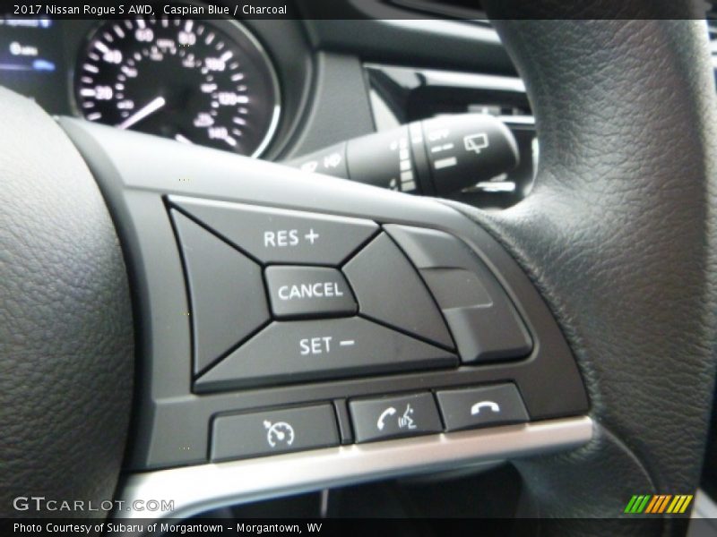Caspian Blue / Charcoal 2017 Nissan Rogue S AWD