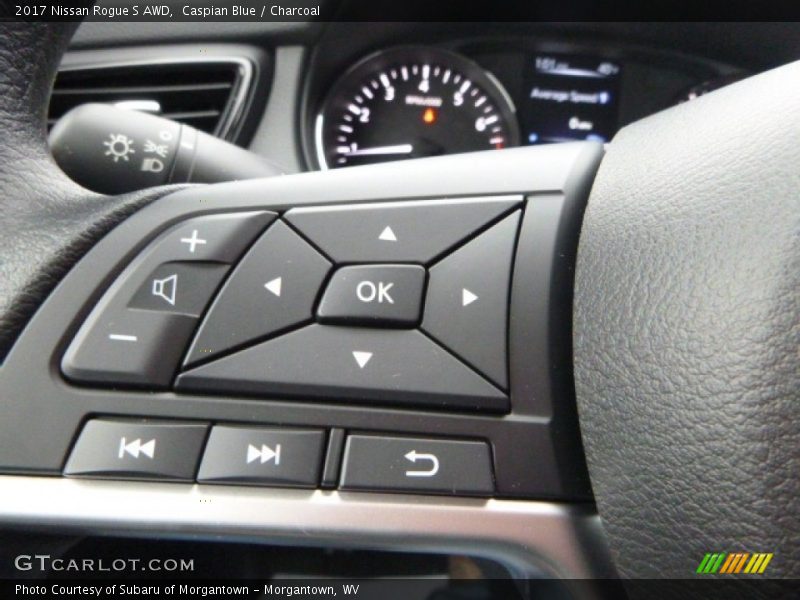 Caspian Blue / Charcoal 2017 Nissan Rogue S AWD