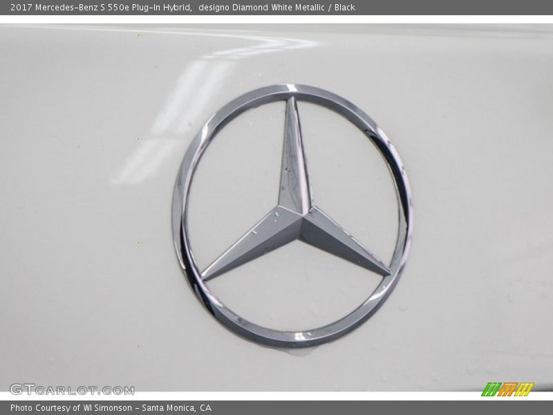 designo Diamond White Metallic / Black 2017 Mercedes-Benz S 550e Plug-In Hybrid