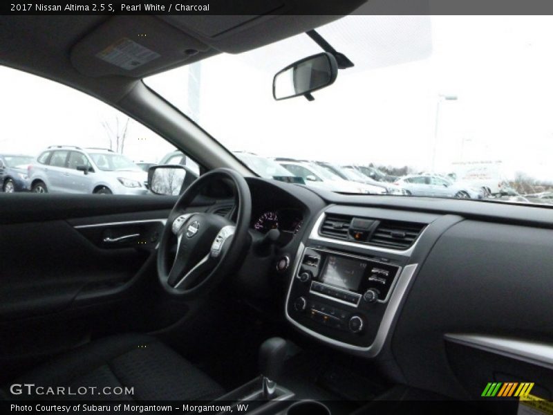 Pearl White / Charcoal 2017 Nissan Altima 2.5 S