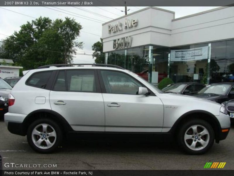 Titanium Silver Metallic / Black 2007 BMW X3 3.0si