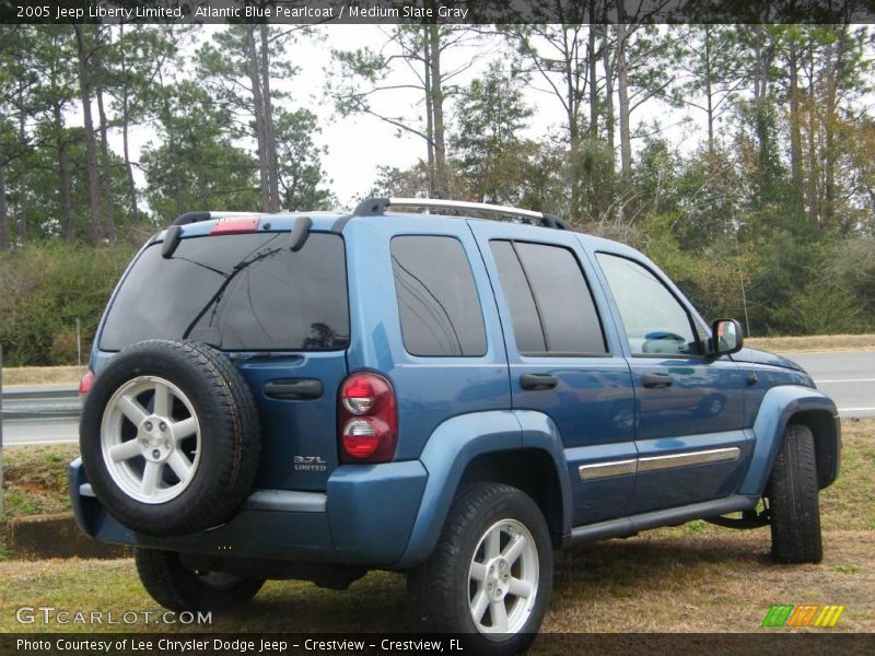 Atlantic Blue Pearlcoat / Medium Slate Gray 2005 Jeep Liberty Limited
