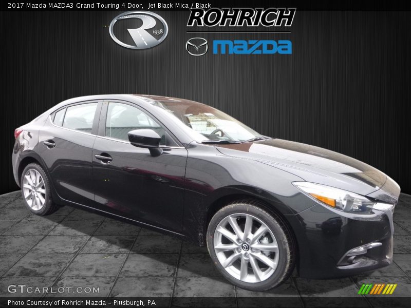 Jet Black Mica / Black 2017 Mazda MAZDA3 Grand Touring 4 Door