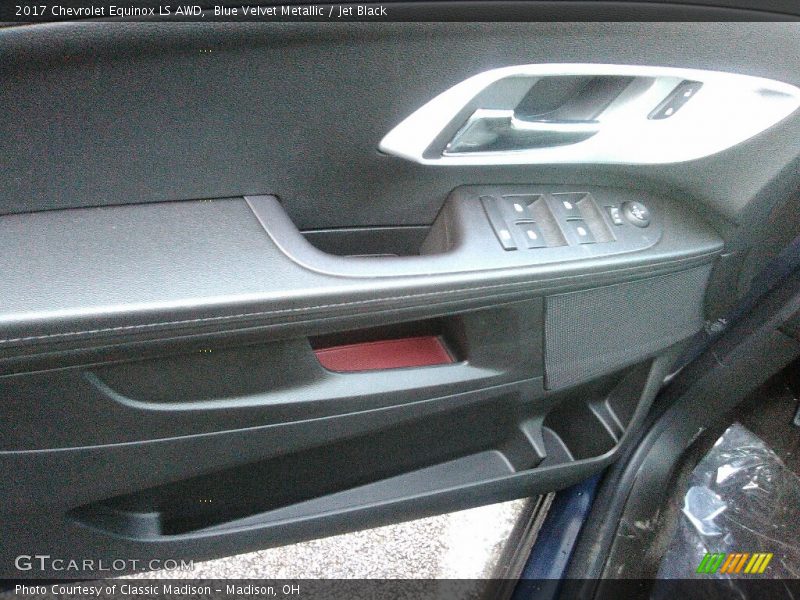 Blue Velvet Metallic / Jet Black 2017 Chevrolet Equinox LS AWD