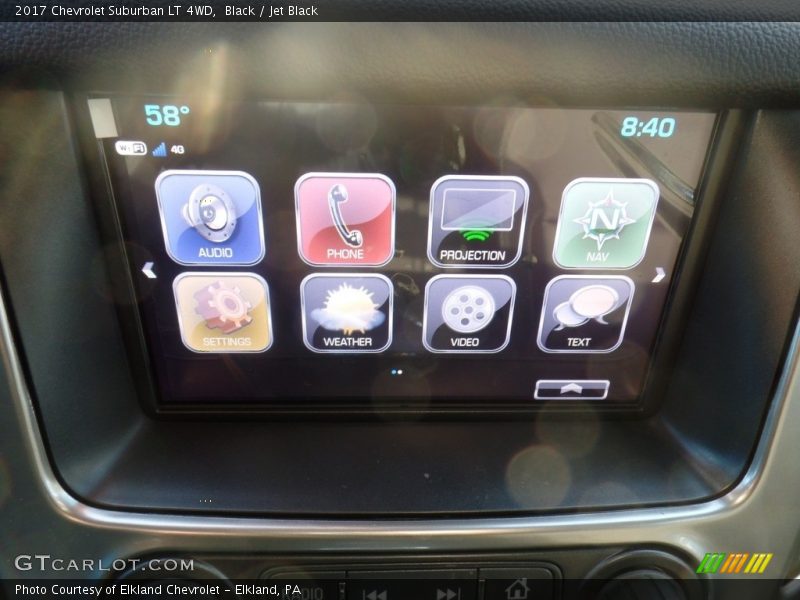 Black / Jet Black 2017 Chevrolet Suburban LT 4WD