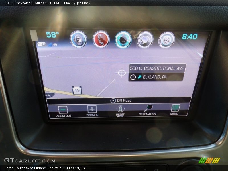 Black / Jet Black 2017 Chevrolet Suburban LT 4WD