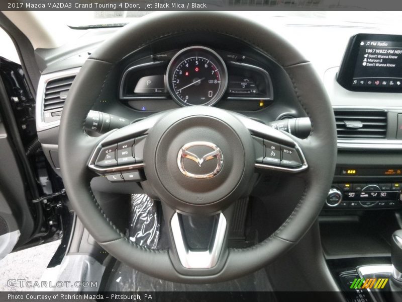 Jet Black Mica / Black 2017 Mazda MAZDA3 Grand Touring 4 Door