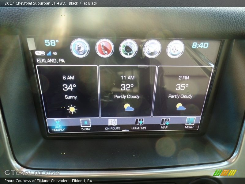 Black / Jet Black 2017 Chevrolet Suburban LT 4WD