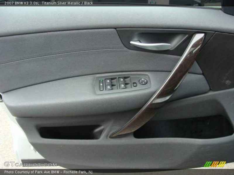 Titanium Silver Metallic / Black 2007 BMW X3 3.0si