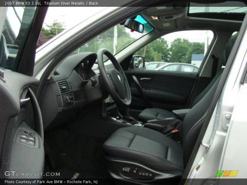 Titanium Silver Metallic / Black 2007 BMW X3 3.0si