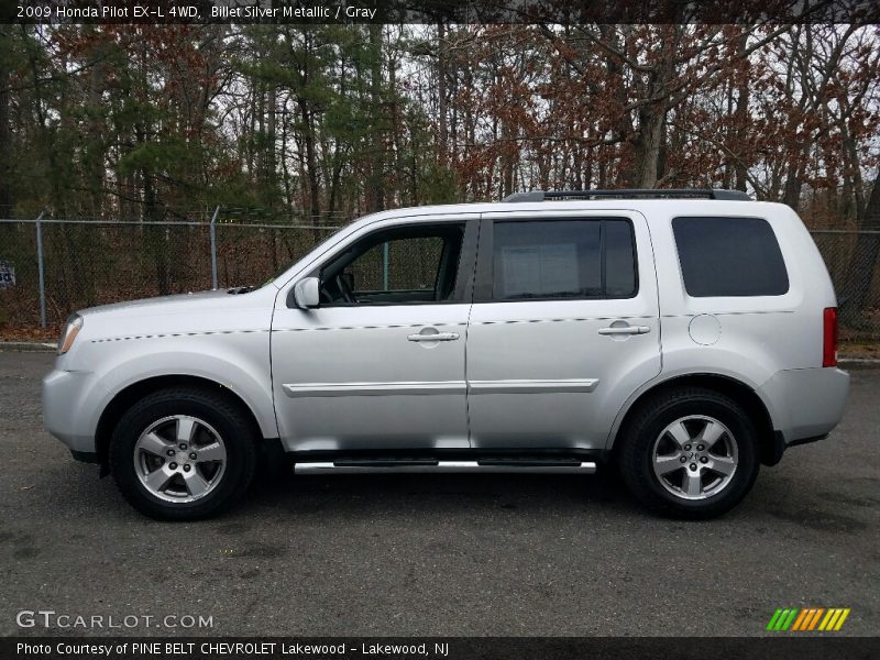 Billet Silver Metallic / Gray 2009 Honda Pilot EX-L 4WD