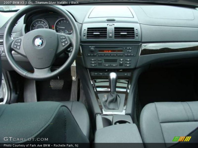 Titanium Silver Metallic / Black 2007 BMW X3 3.0si