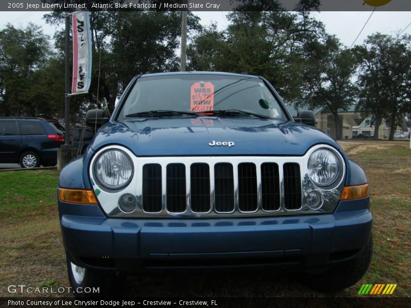 Atlantic Blue Pearlcoat / Medium Slate Gray 2005 Jeep Liberty Limited