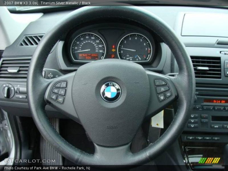 Titanium Silver Metallic / Black 2007 BMW X3 3.0si