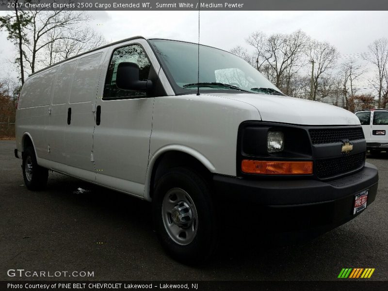 Summit White / Medium Pewter 2017 Chevrolet Express 2500 Cargo Extended WT