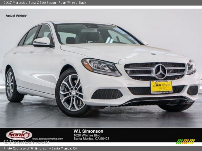 Polar White / Black 2017 Mercedes-Benz C 300 Sedan