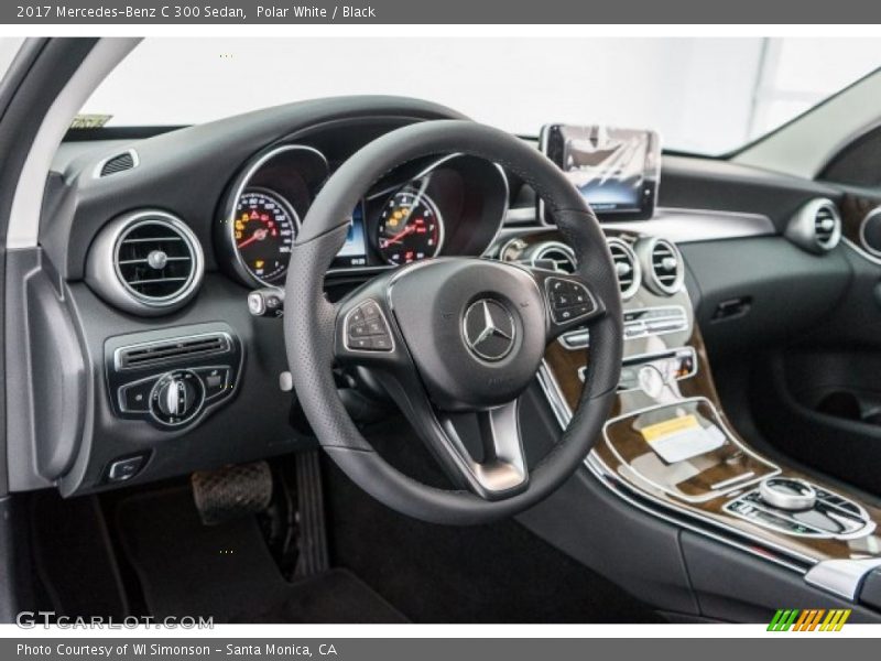 Polar White / Black 2017 Mercedes-Benz C 300 Sedan