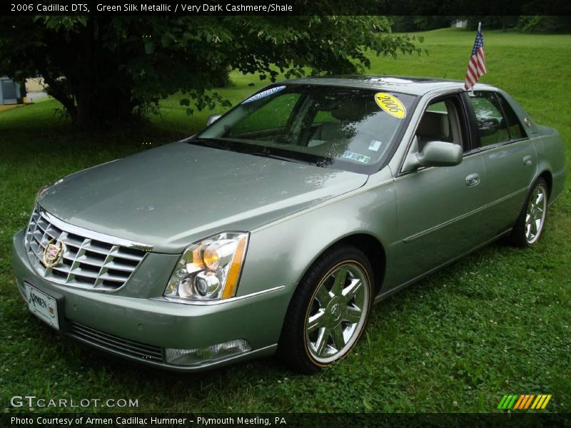 Green Silk Metallic / Very Dark Cashmere/Shale 2006 Cadillac DTS