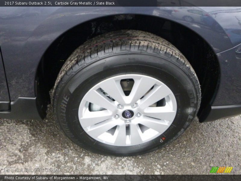 Carbide Gray Metallic / Slate Black 2017 Subaru Outback 2.5i