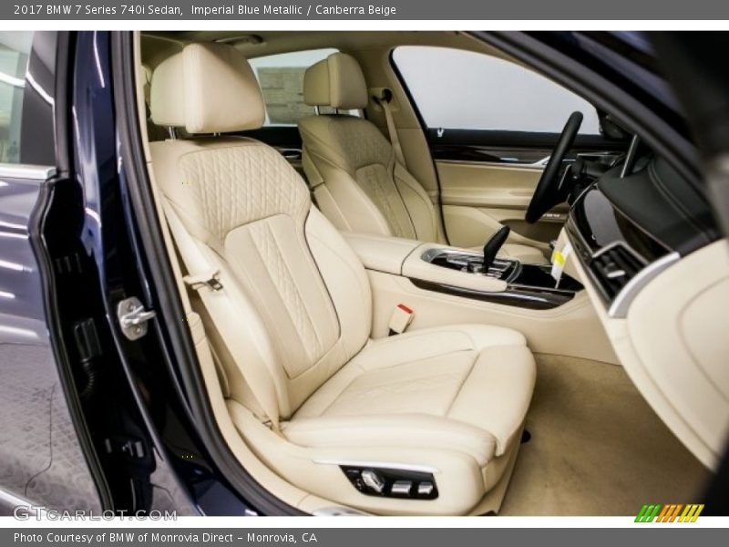 Imperial Blue Metallic / Canberra Beige 2017 BMW 7 Series 740i Sedan