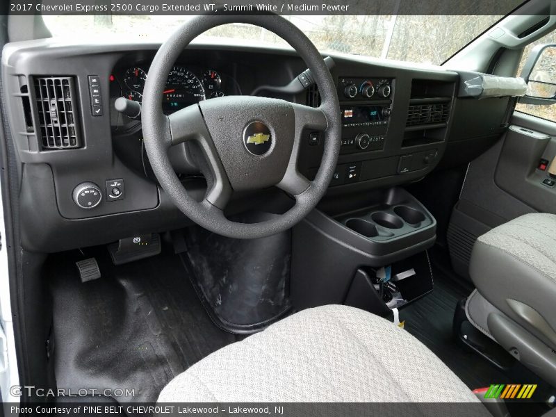 Summit White / Medium Pewter 2017 Chevrolet Express 2500 Cargo Extended WT