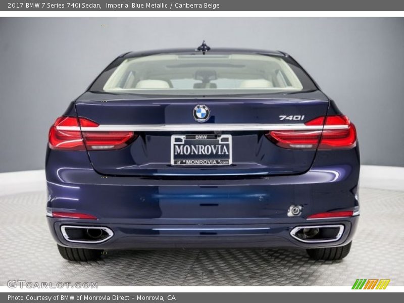 Imperial Blue Metallic / Canberra Beige 2017 BMW 7 Series 740i Sedan
