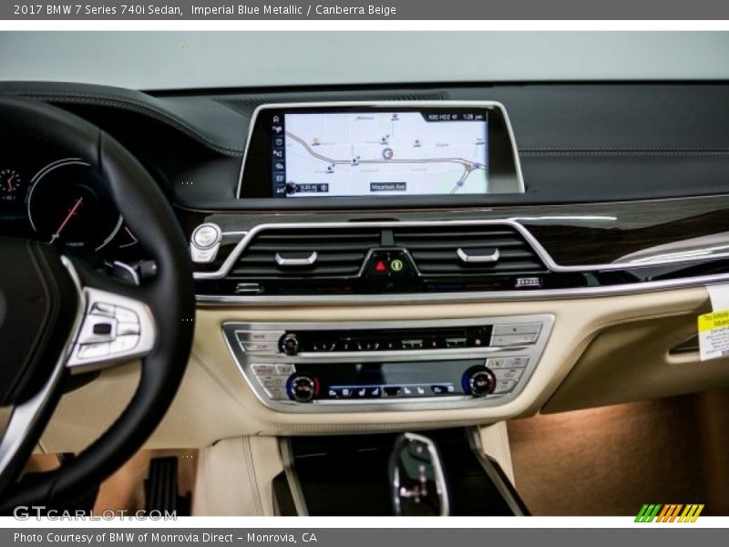Imperial Blue Metallic / Canberra Beige 2017 BMW 7 Series 740i Sedan