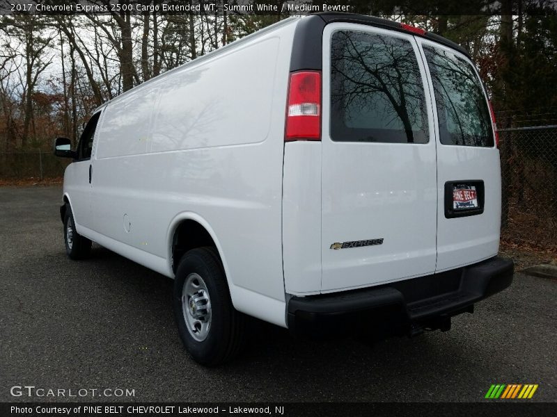 Summit White / Medium Pewter 2017 Chevrolet Express 2500 Cargo Extended WT