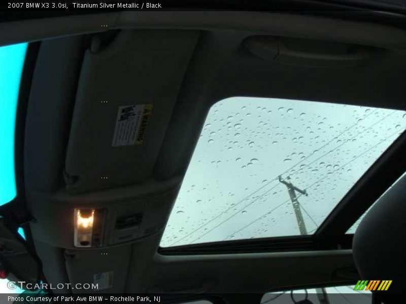 Titanium Silver Metallic / Black 2007 BMW X3 3.0si