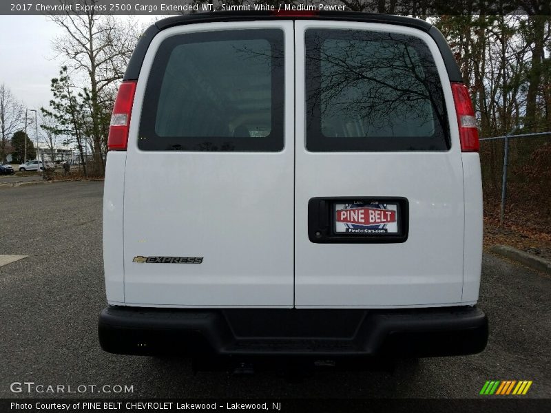 Summit White / Medium Pewter 2017 Chevrolet Express 2500 Cargo Extended WT