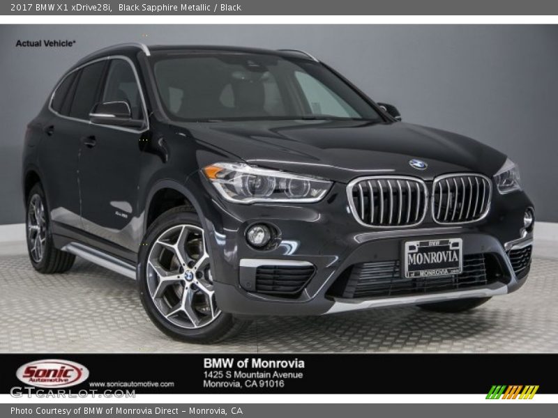 Black Sapphire Metallic / Black 2017 BMW X1 xDrive28i