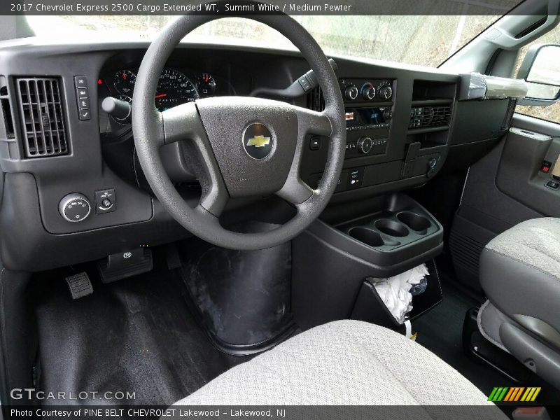 Summit White / Medium Pewter 2017 Chevrolet Express 2500 Cargo Extended WT