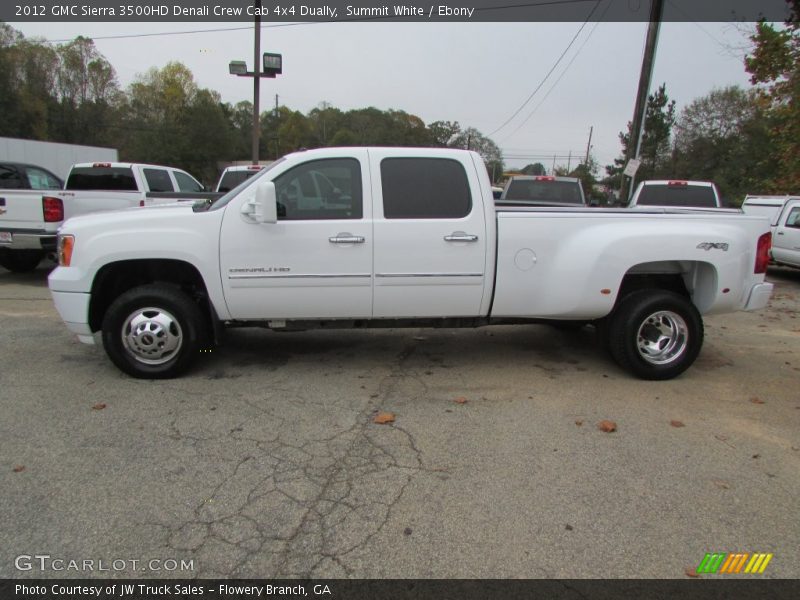 Summit White / Ebony 2012 GMC Sierra 3500HD Denali Crew Cab 4x4 Dually