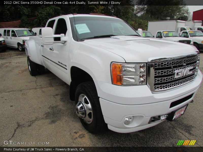 Summit White / Ebony 2012 GMC Sierra 3500HD Denali Crew Cab 4x4 Dually