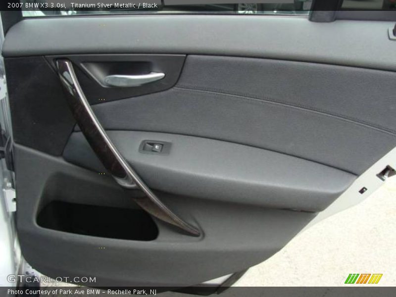 Titanium Silver Metallic / Black 2007 BMW X3 3.0si