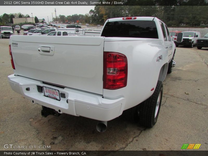 Summit White / Ebony 2012 GMC Sierra 3500HD Denali Crew Cab 4x4 Dually