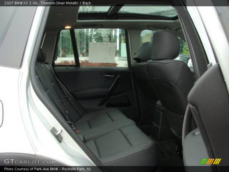 Titanium Silver Metallic / Black 2007 BMW X3 3.0si