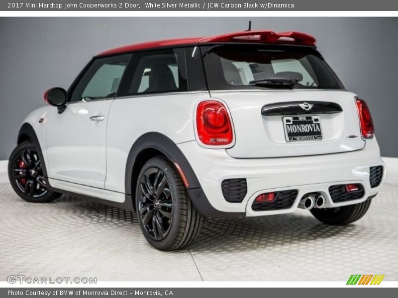 White Silver Metallic / JCW Carbon Black w/Dinamica 2017 Mini Hardtop John Cooperworks 2 Door