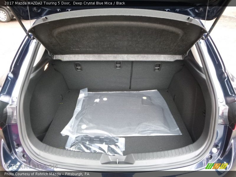 Deep Crystal Blue Mica / Black 2017 Mazda MAZDA3 Touring 5 Door