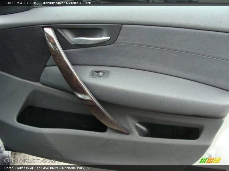 Titanium Silver Metallic / Black 2007 BMW X3 3.0si