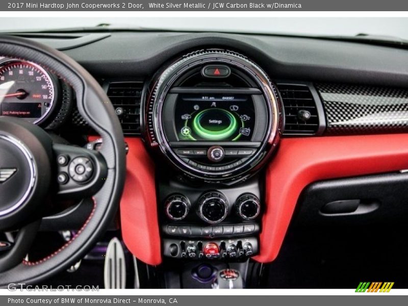 White Silver Metallic / JCW Carbon Black w/Dinamica 2017 Mini Hardtop John Cooperworks 2 Door