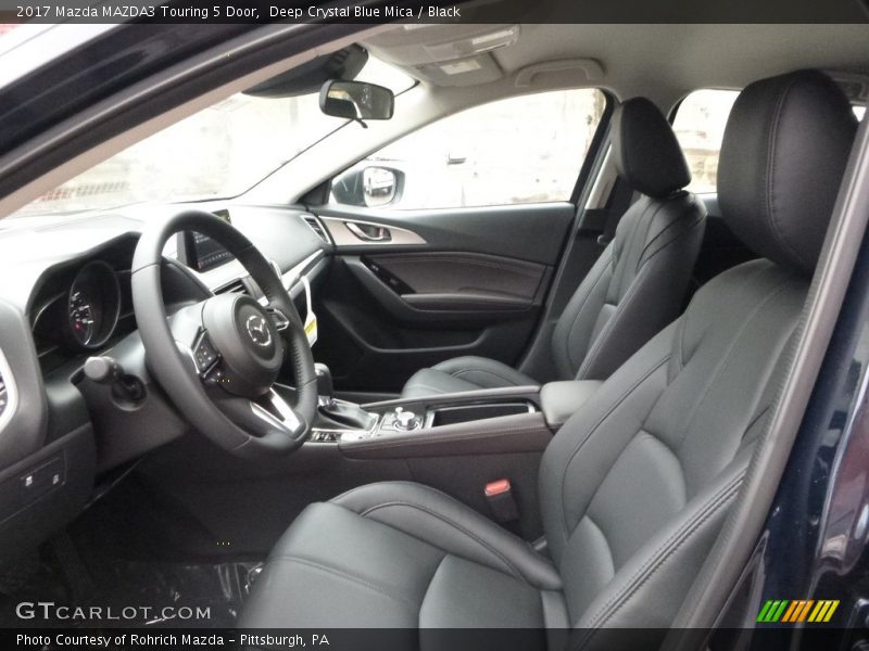 Deep Crystal Blue Mica / Black 2017 Mazda MAZDA3 Touring 5 Door