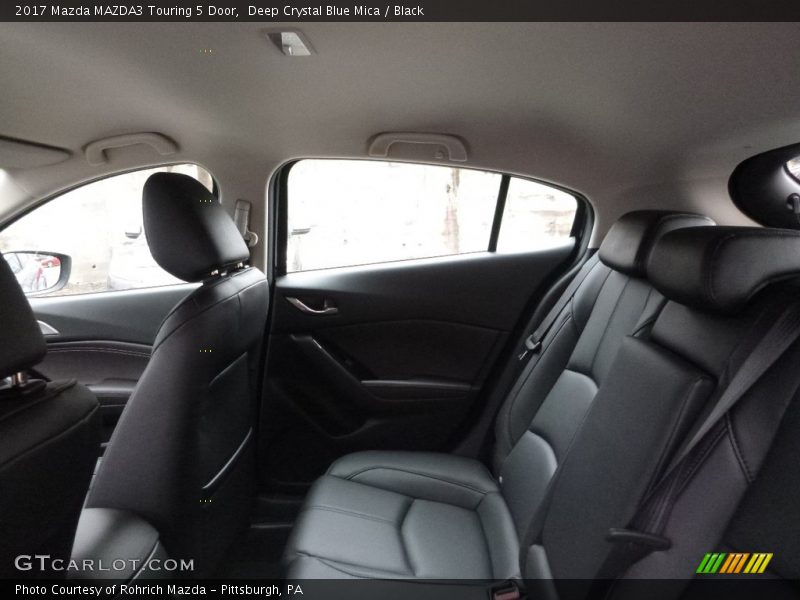 Deep Crystal Blue Mica / Black 2017 Mazda MAZDA3 Touring 5 Door